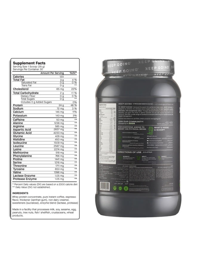 Keep Going Ultimate Whey Digestive Enzymes+ Coffee Frappe - Image 2